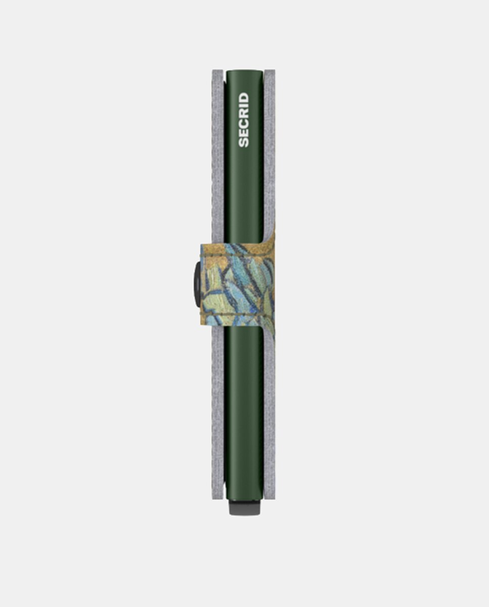 Porta-Cartões em Pele com Estampado de Arte e Proteção RFID Multicolor-4