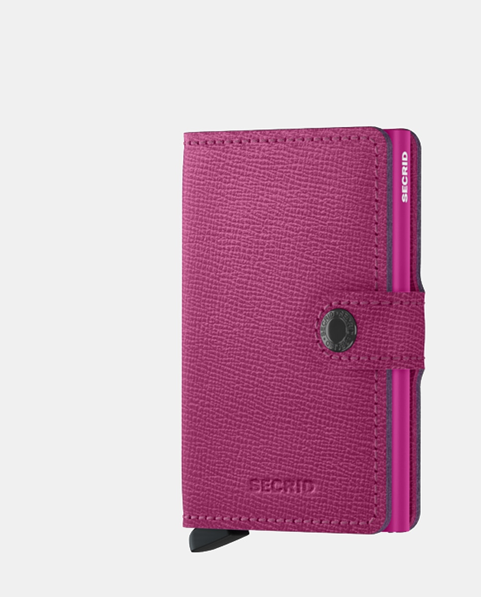 Imagem 0 de Porta-Cartões em Pele Crisple com Proteção RFID - Fúcsia