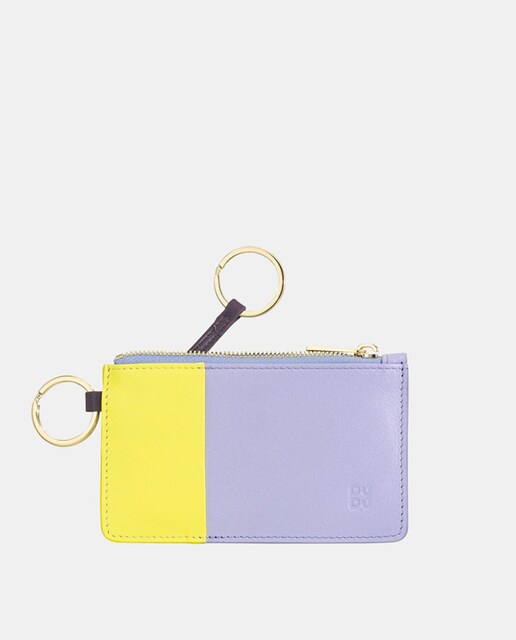 Imagem 0 de Porta-Chaves Dudu em Pele de Bezerro Tipo Napa com Fecho de Correr - Roxo