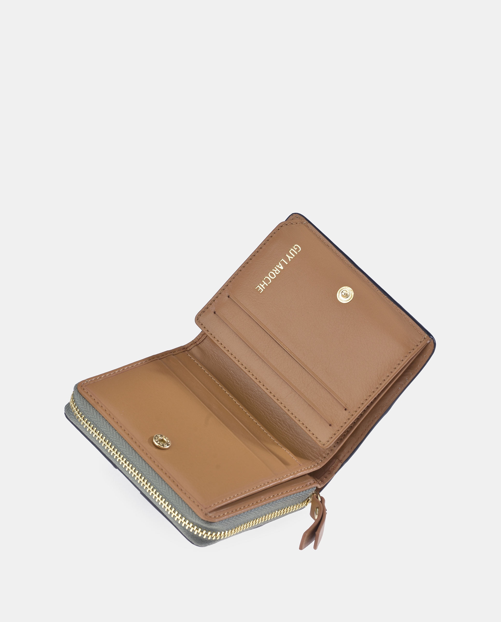 Porta-Moedas com Patch e em Pele Verde-5