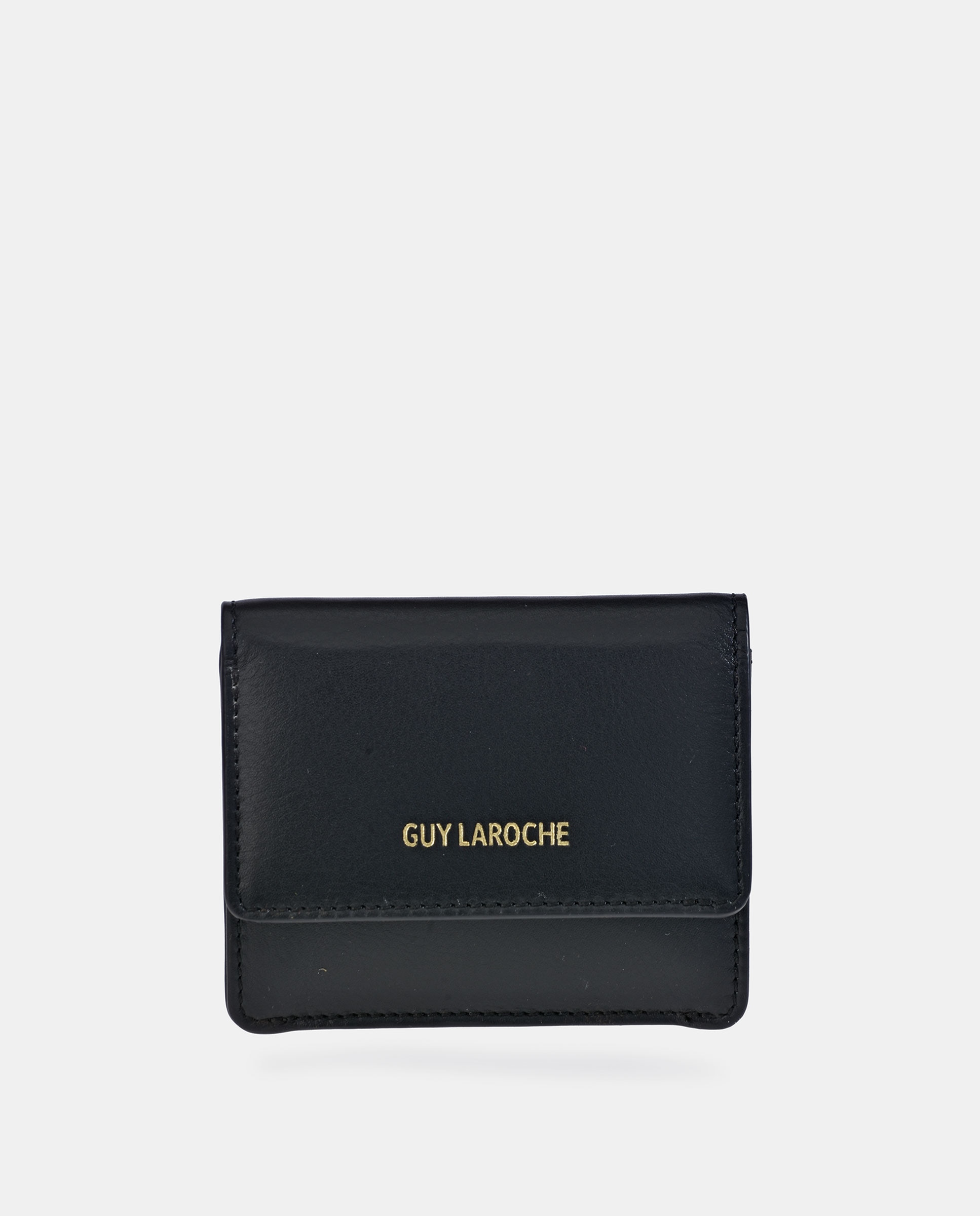 Imagen 1 de Monedero tarjetero mujer con cremallera en piel - Guy Laroche - Negro Negro
