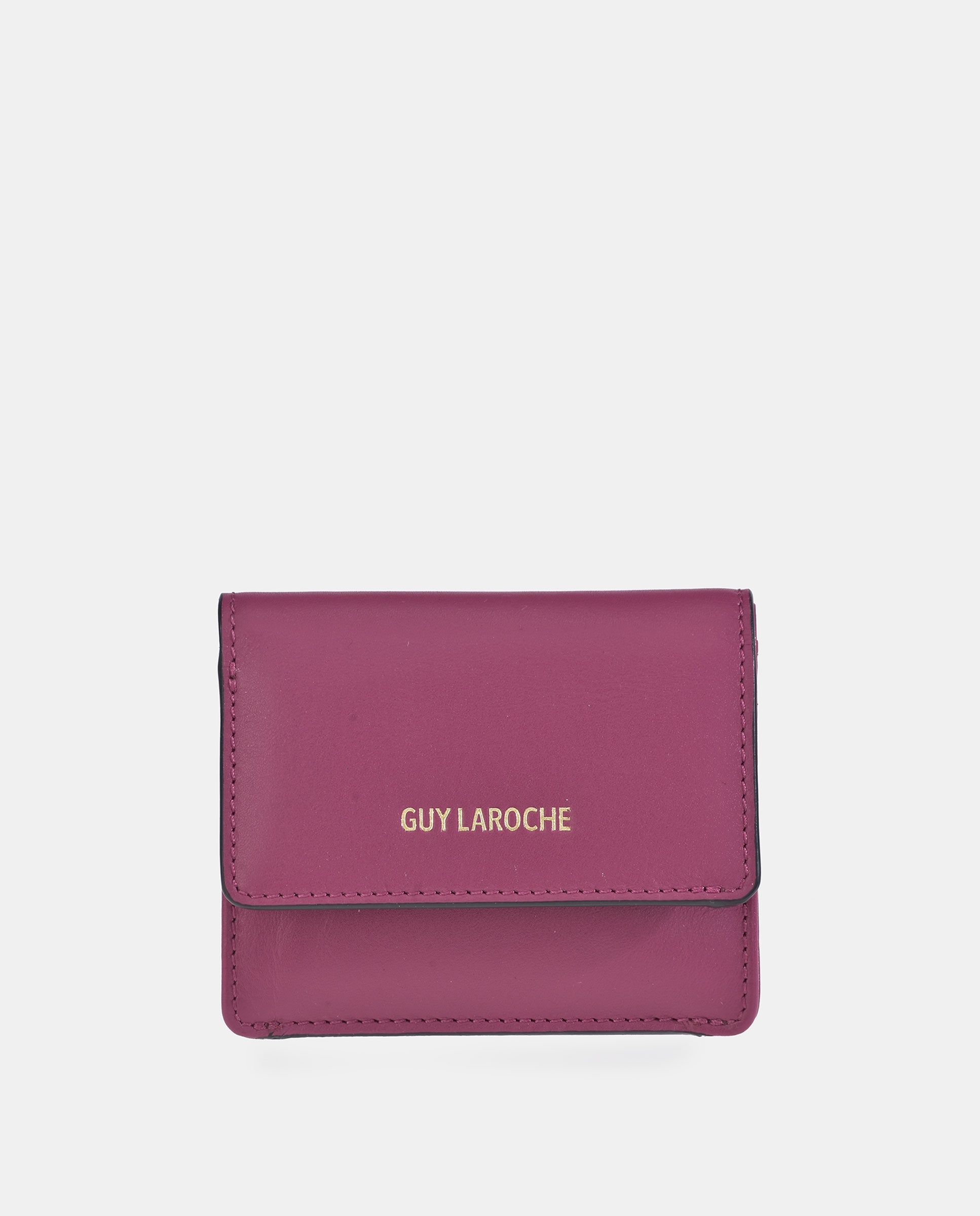 Imagen 1 de Monedero tarjetero mujer con cremallera en piel - Guy Laroche - Fucsia Fucsia