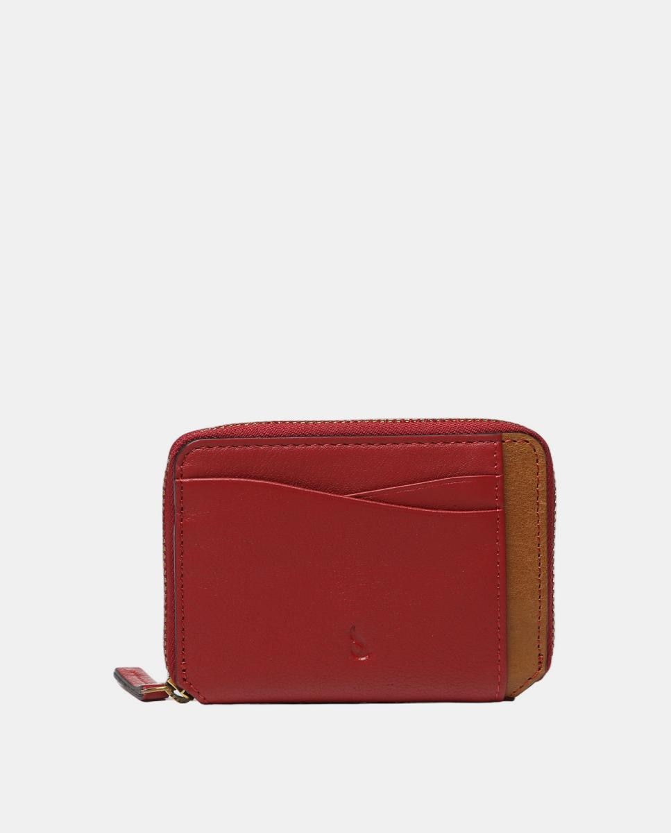 Porta-Cartões Freedom em Pele Vermelho-1
