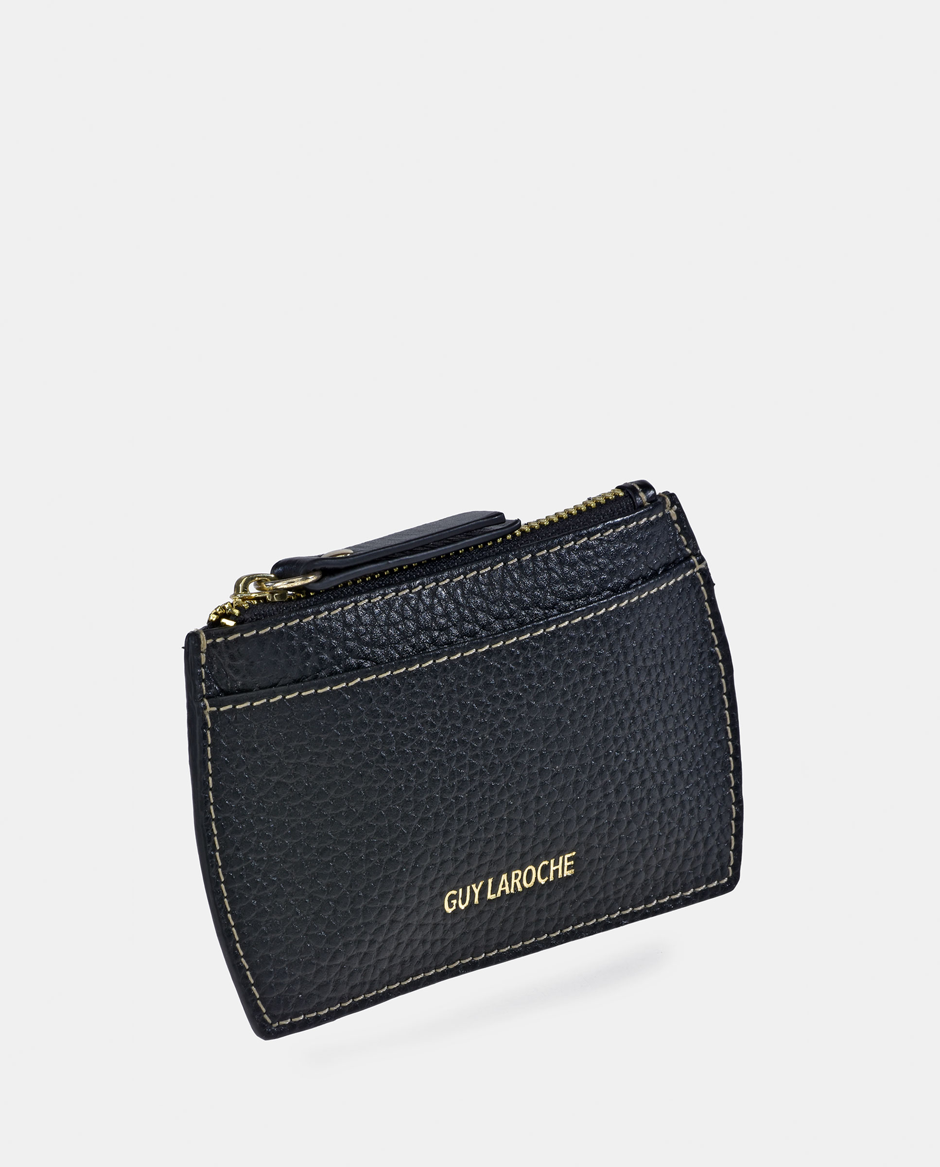 Imagen 2 de Tarjetero mujer de Guy Laroche con cremallera en piel floater - Negro Negro
