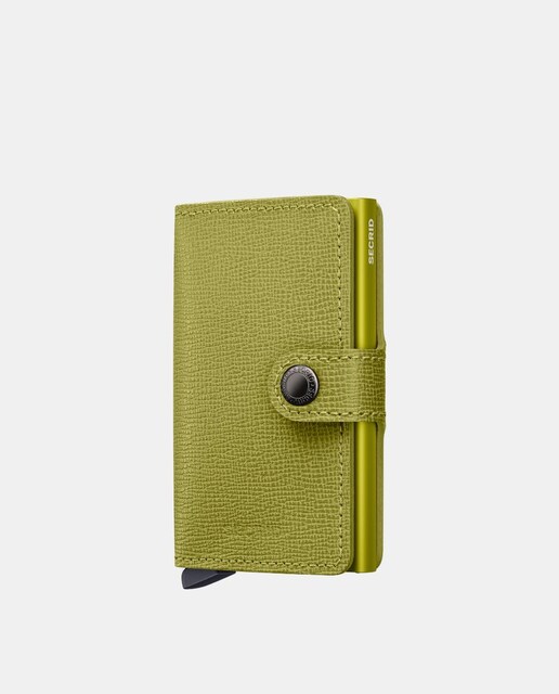 Imagem 0 de Porta-Cartões em Pele Crisple com Proteção RFID - Lime