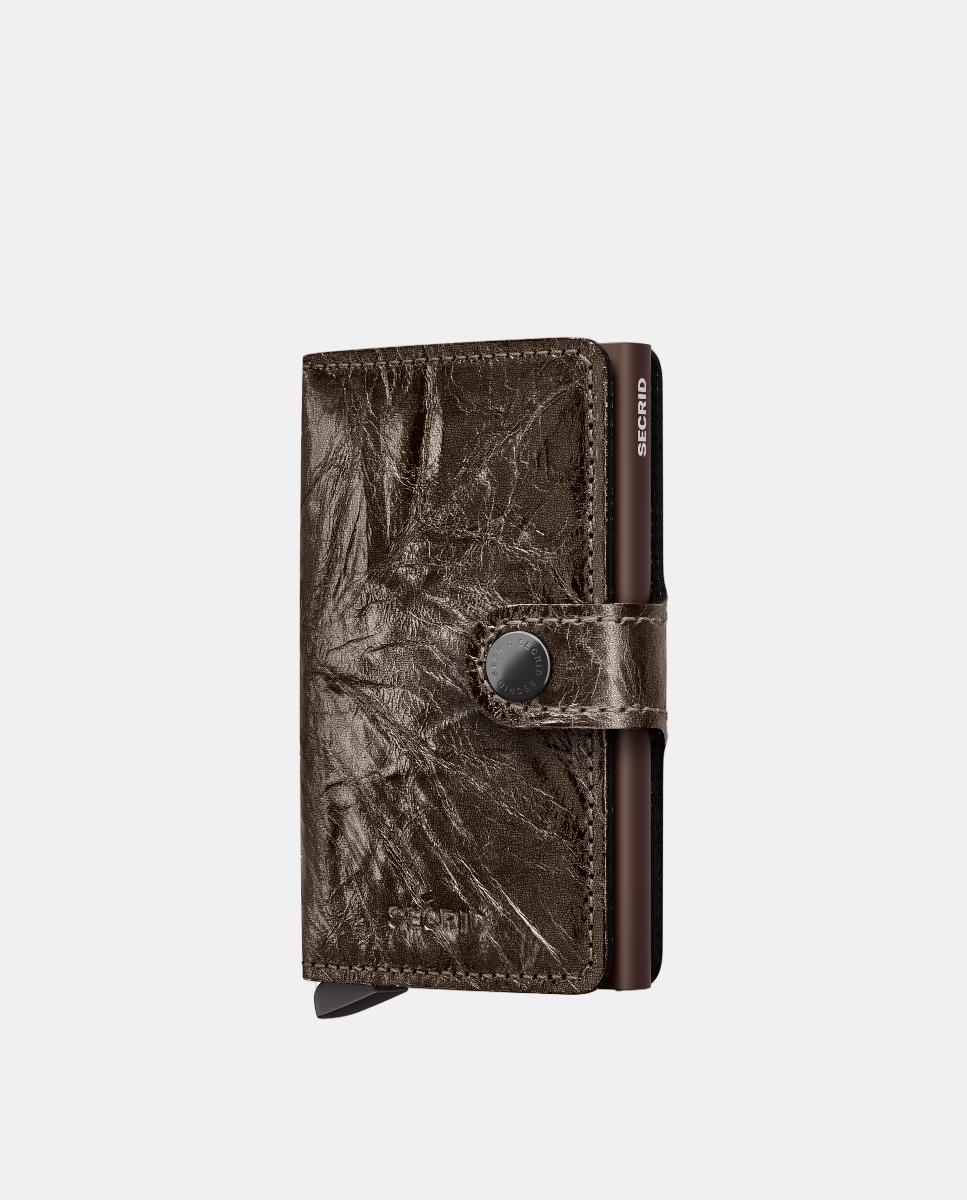 Imagem 0 de Porta-Cartões em Pele Crunch com Proteção RFID - Bronze