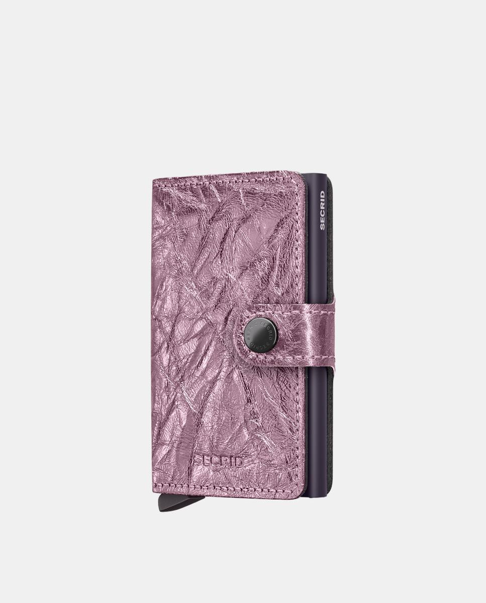 Imagem 0 de Porta-Cartões em Pele Crunch com Proteção RFID - Pink