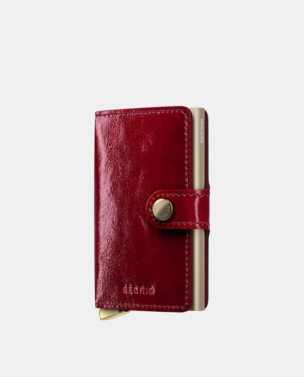 Imagem 0 de Porta-Cartões em Pele Naplak com Proteção RFID - Red