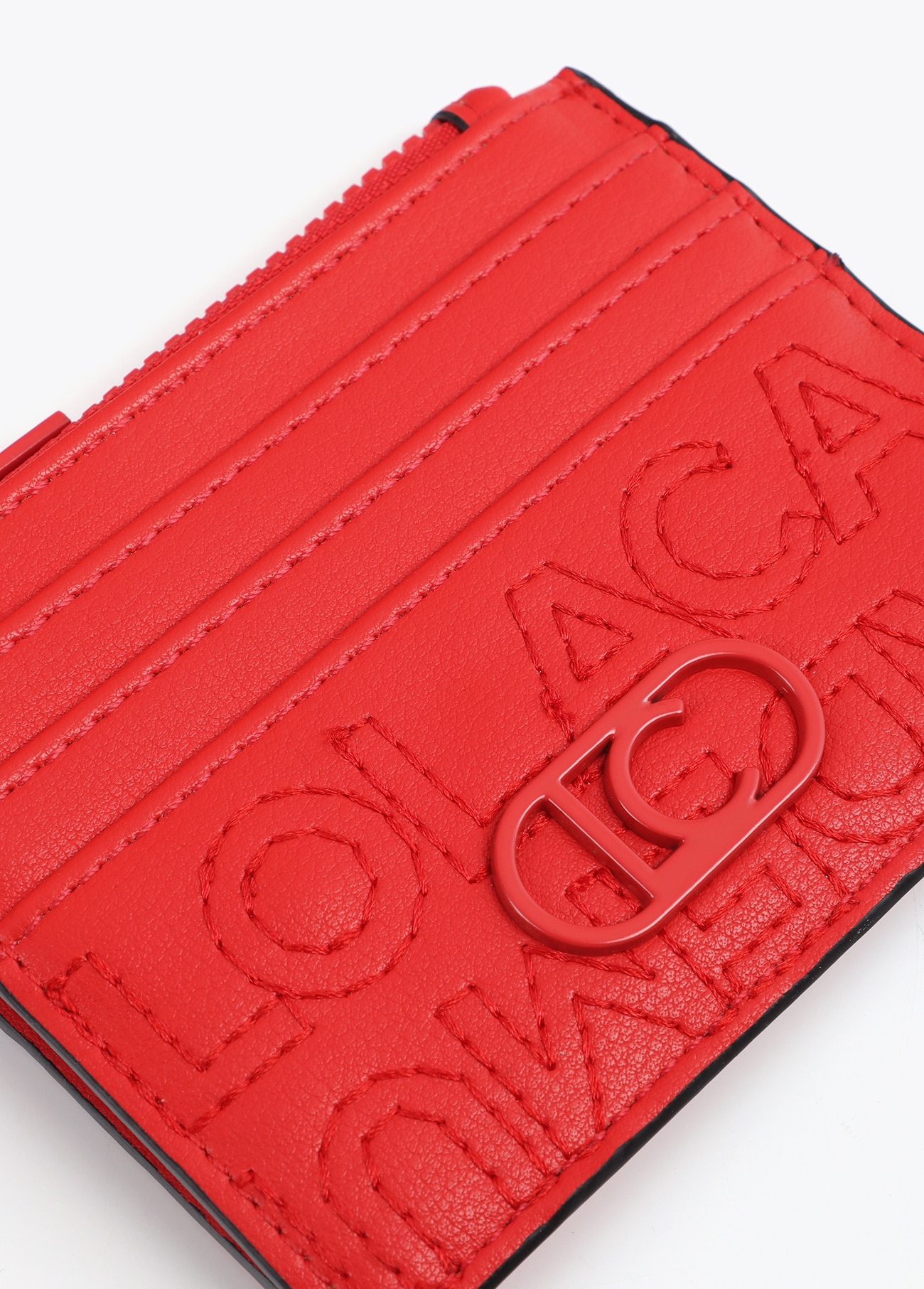 Porta-Cartões de Pespontos com Logótipo Coral-2