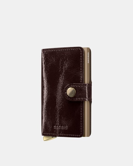 Imagem 0 de Porta-Cartões em Pele Naplak com Proteção RFID - Mahogany