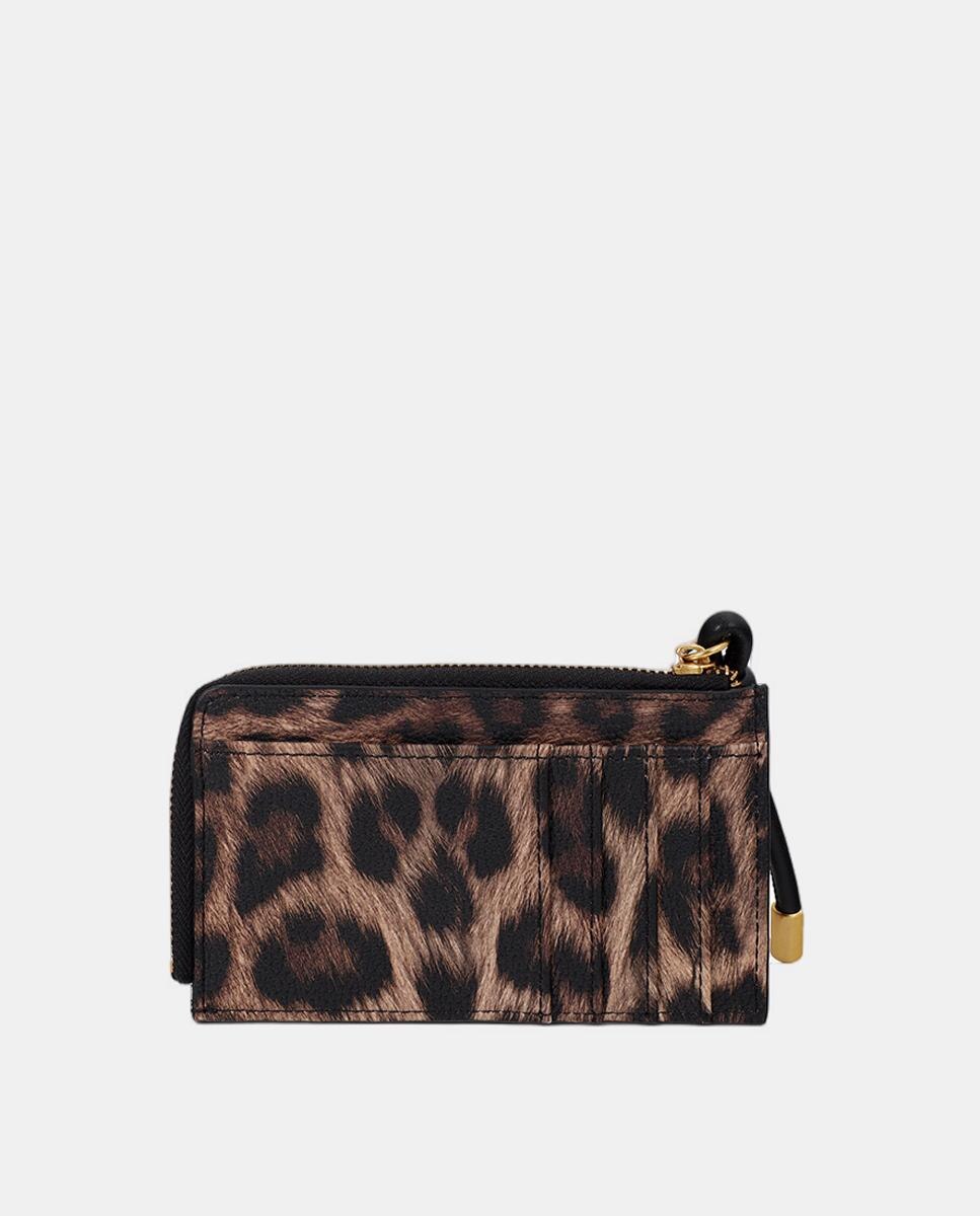 Porta-Cartões com Animal Print Castanho-escuro-3