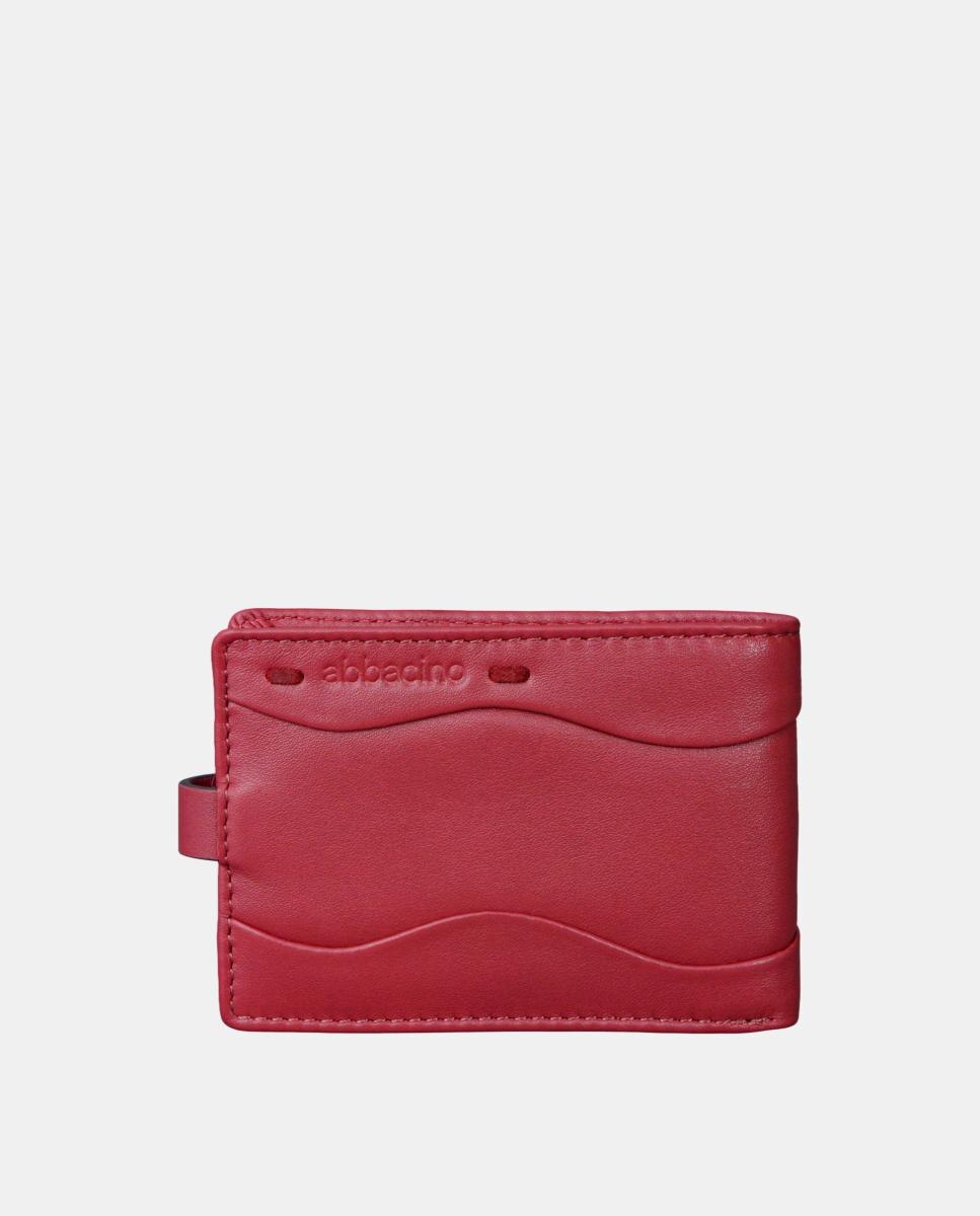 Porta-Cartões em Pele Vermelho-3