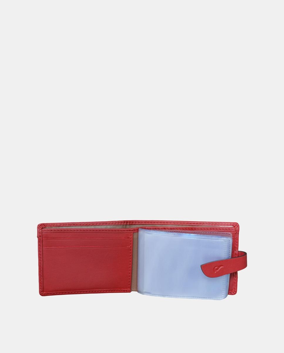 Porta-Cartões em Pele Vermelho-4
