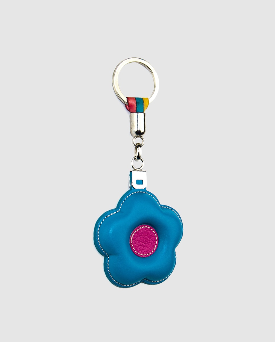 Imagem 0 de Porta-chaves em pele com forma de flor