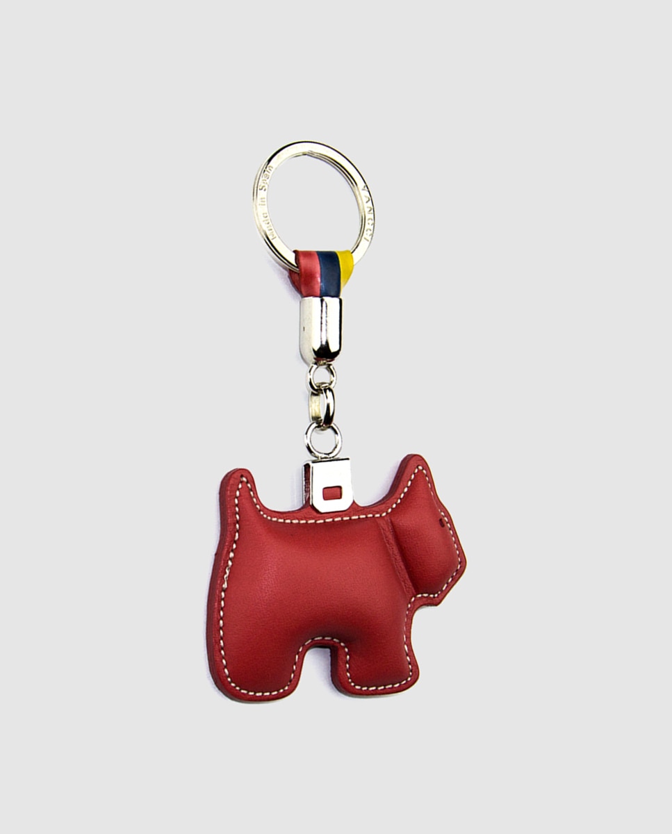 Imagem 0 de Porta-chaves em pele com forma de cão