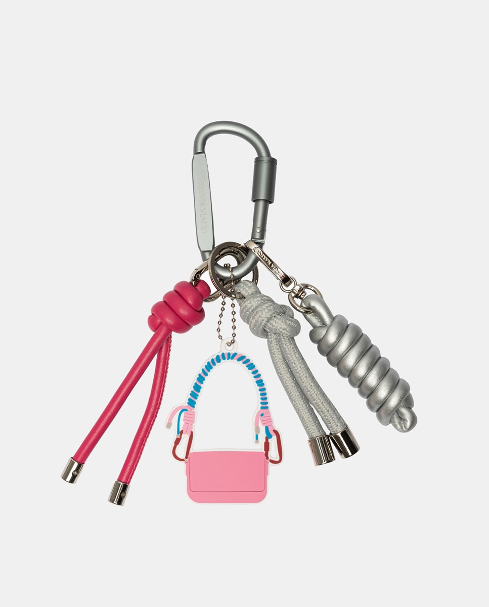 Porta-Chaves Modelo Pink Galaxy Charm Rosa-1
