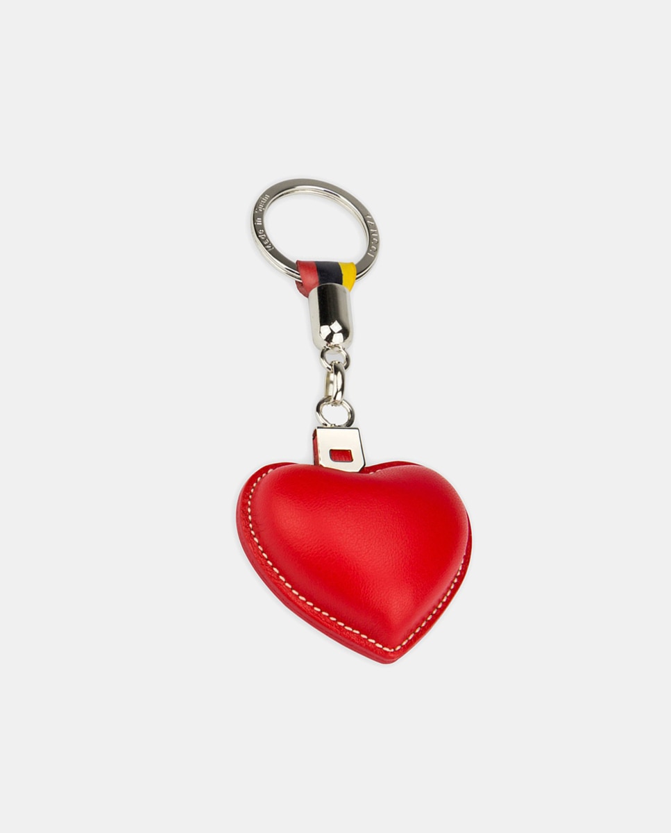 Imagem 0 de Porta-Chaves em Forma de Coração e com Combinação de Pele