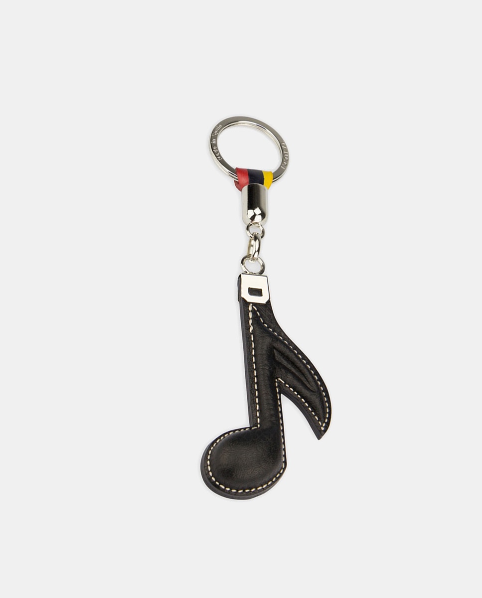 Imagem 0 de Porta-Chaves em Forma de Nota Musical e Combinação de Pele