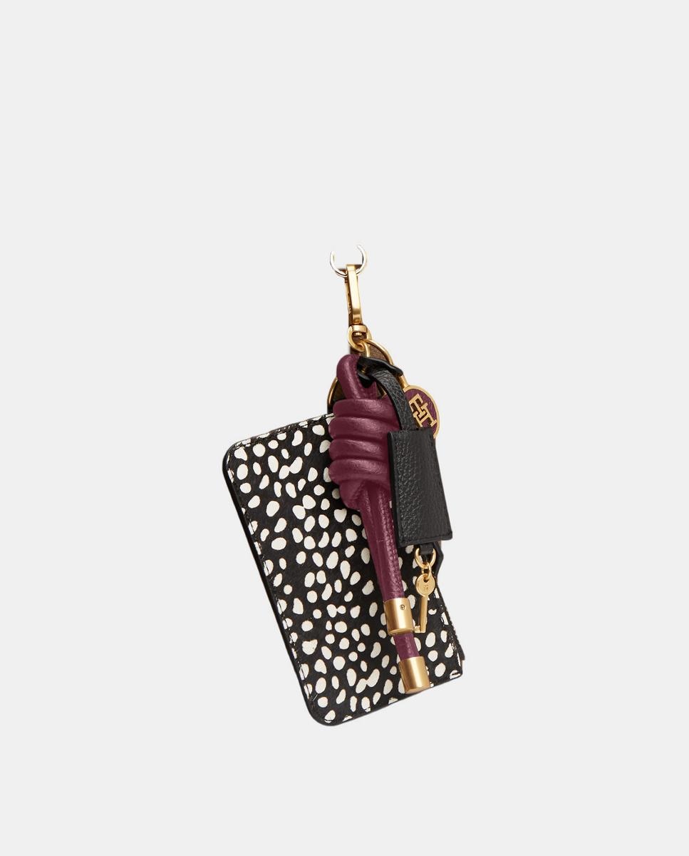 Conta com Porta-Moedas e Animal Print Preto-3