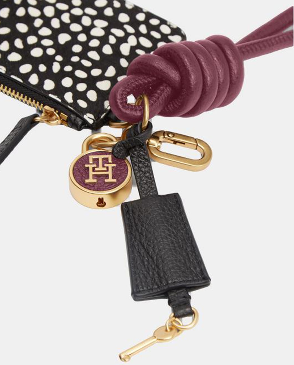 Conta com Porta-Moedas e Animal Print Preto-4