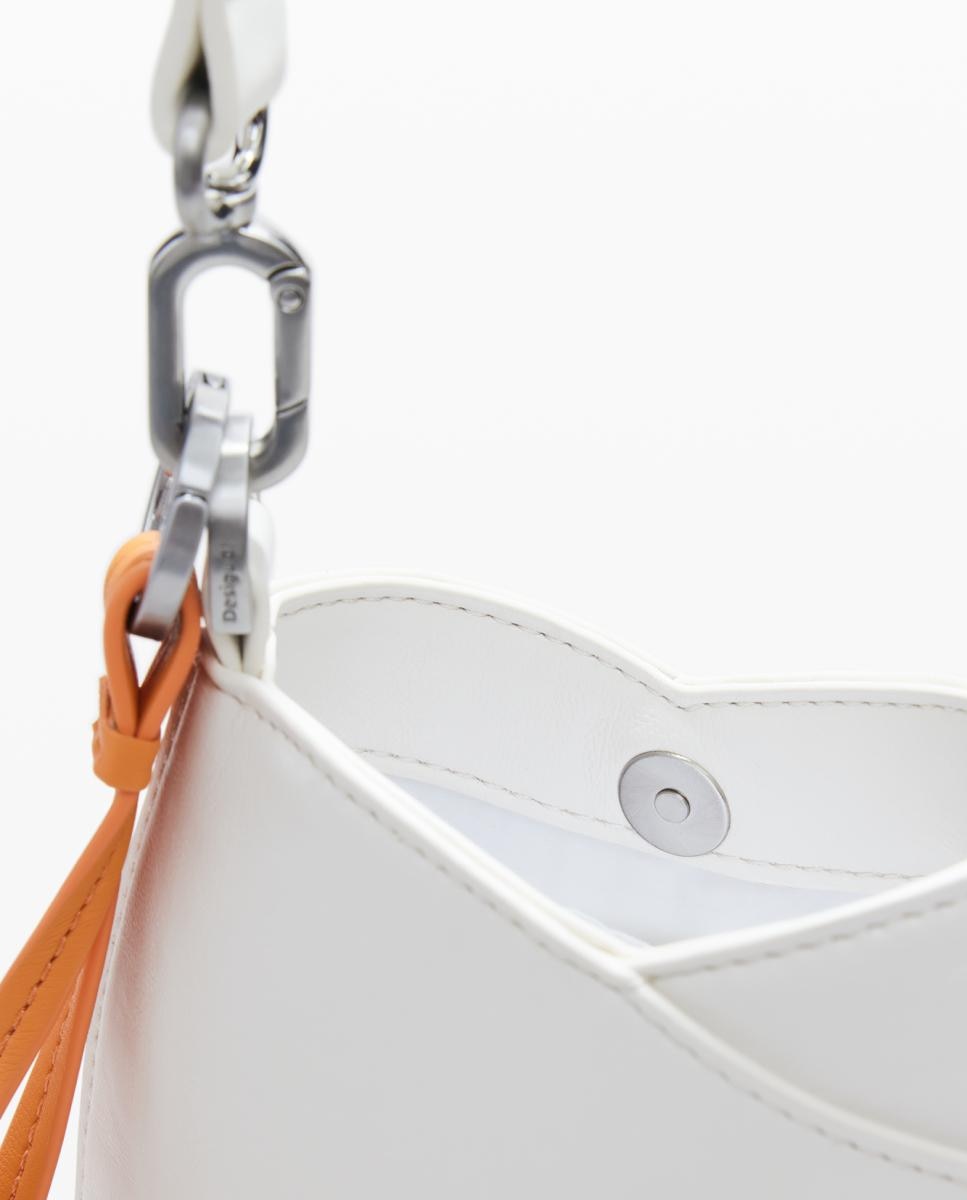 Porta-Moedas Grande com Alça de Tiracolo e Contas Cru-4