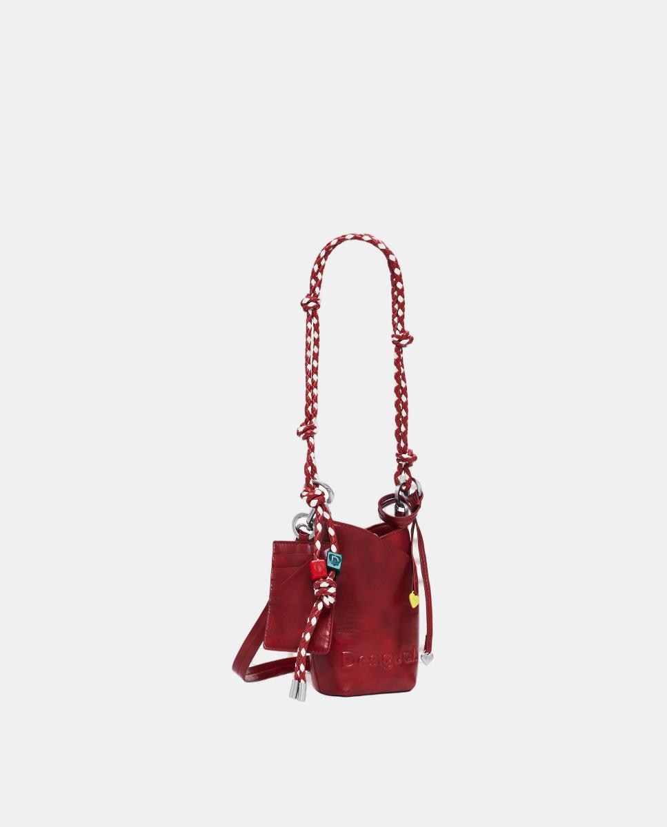 Porta-Telemóvel com Contas Vermelho-2