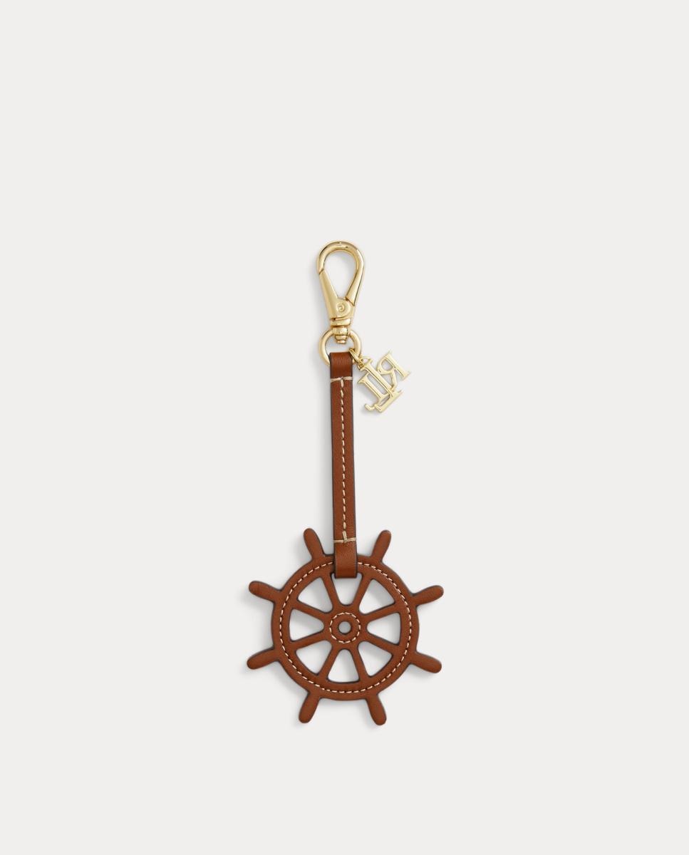 Conta Decorativa para Malas em Pele Castanho-2