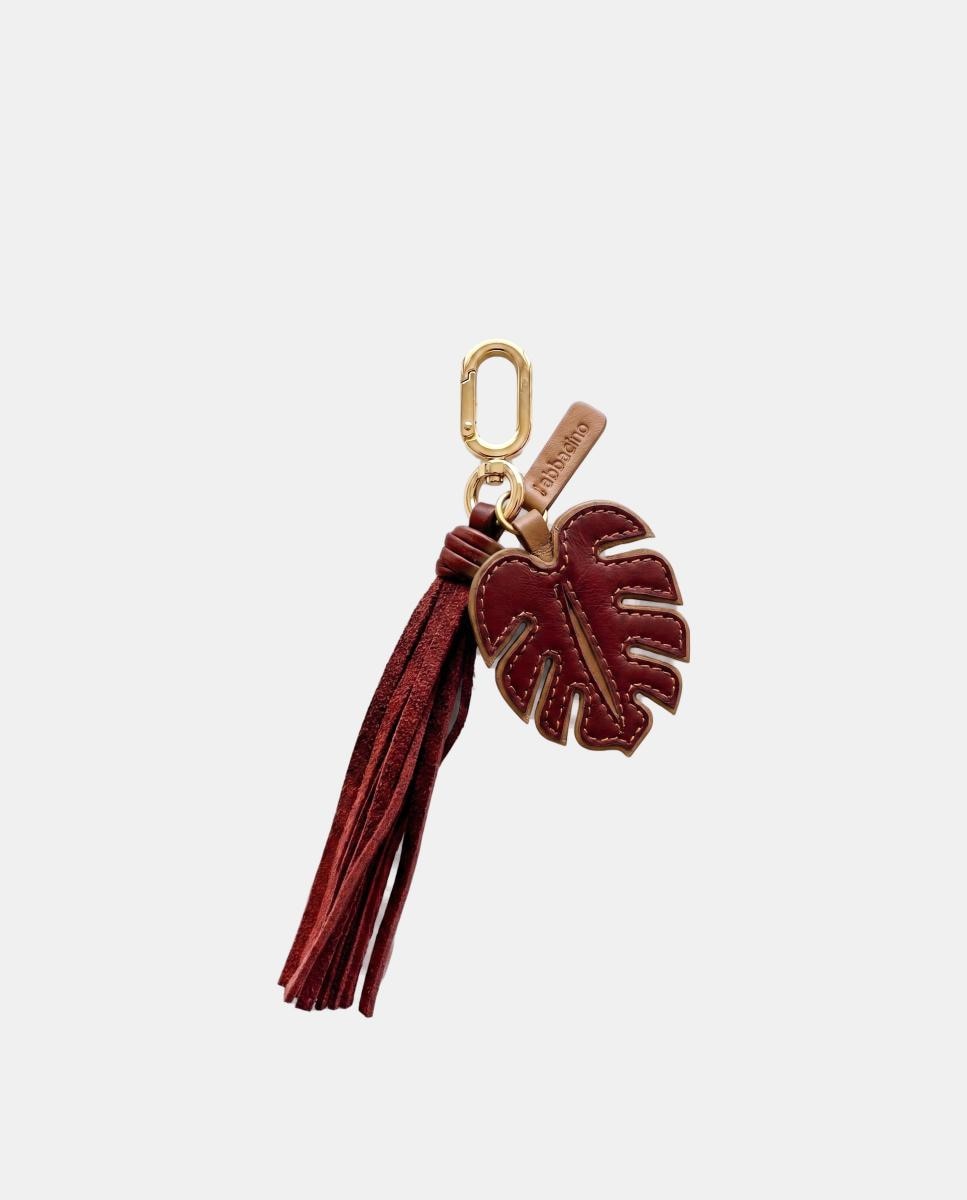 Imagem 0 de Porta-chaves Charm em Pele Folha