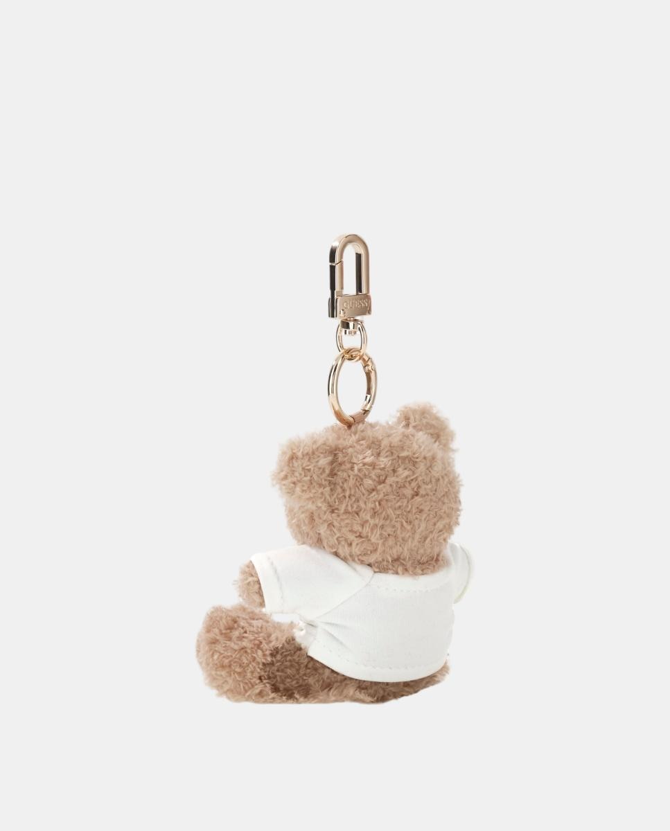 Porta-Chaves Brooke com Figura de Urso e Logótipo Castanho-claro-2