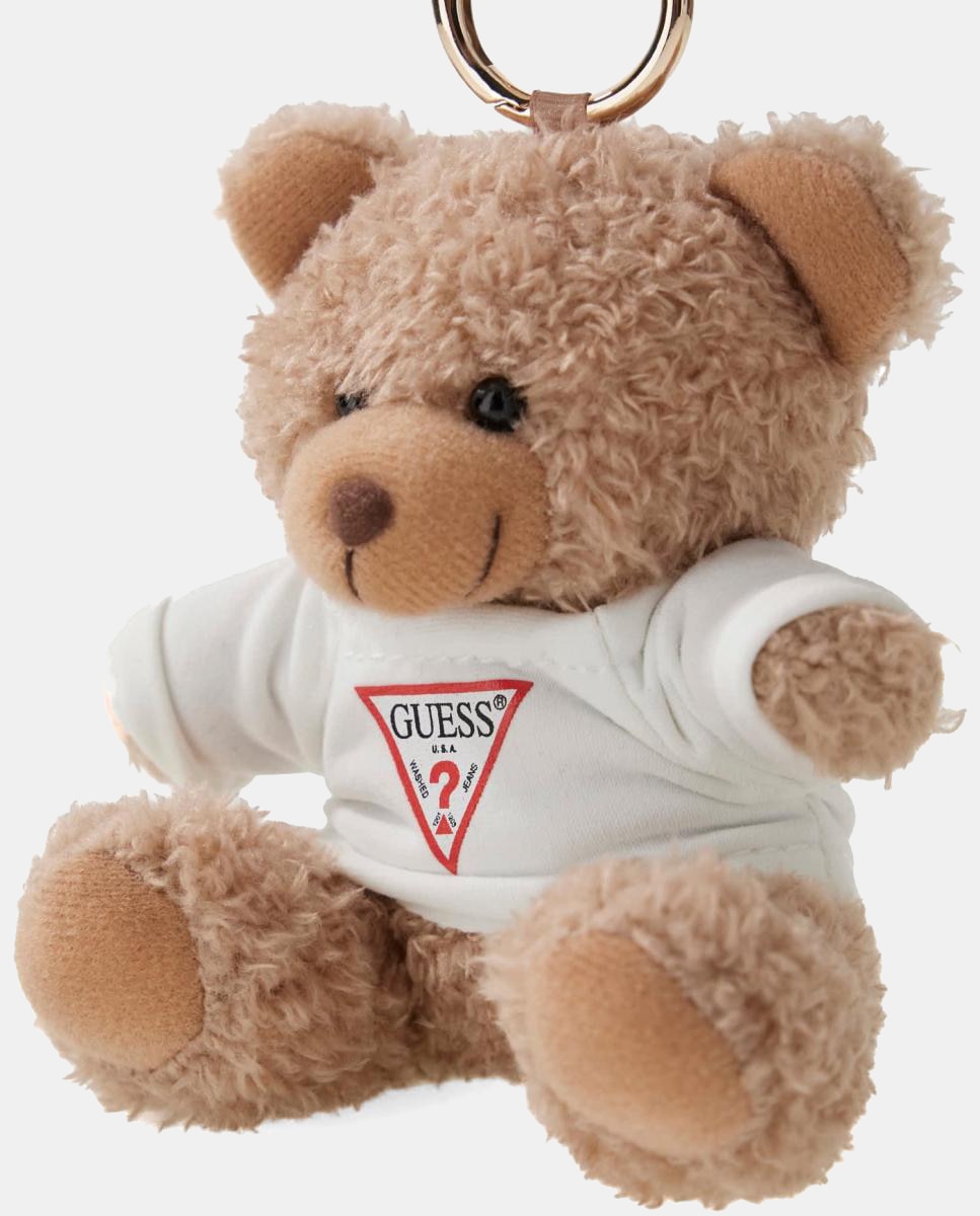 Porta-Chaves Brooke com Figura de Urso e Logótipo Castanho-claro-3