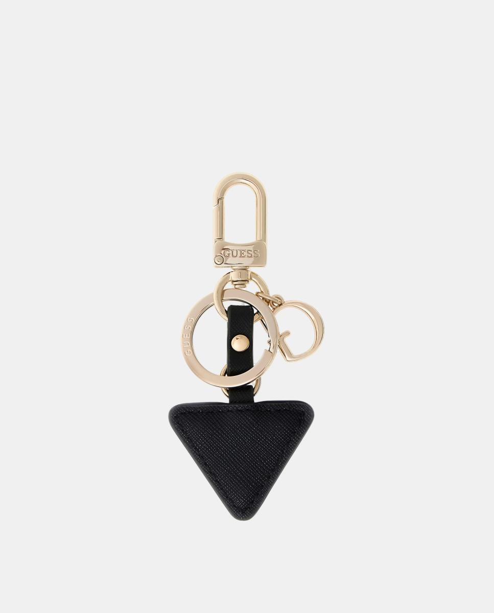 Porta-Chaves Gilda com Placa Triangular e Elementos Metálicos Preto-2