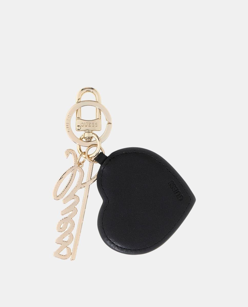 Llavero Guess con colgante en forma de corazón y logo - Negro Negro-2