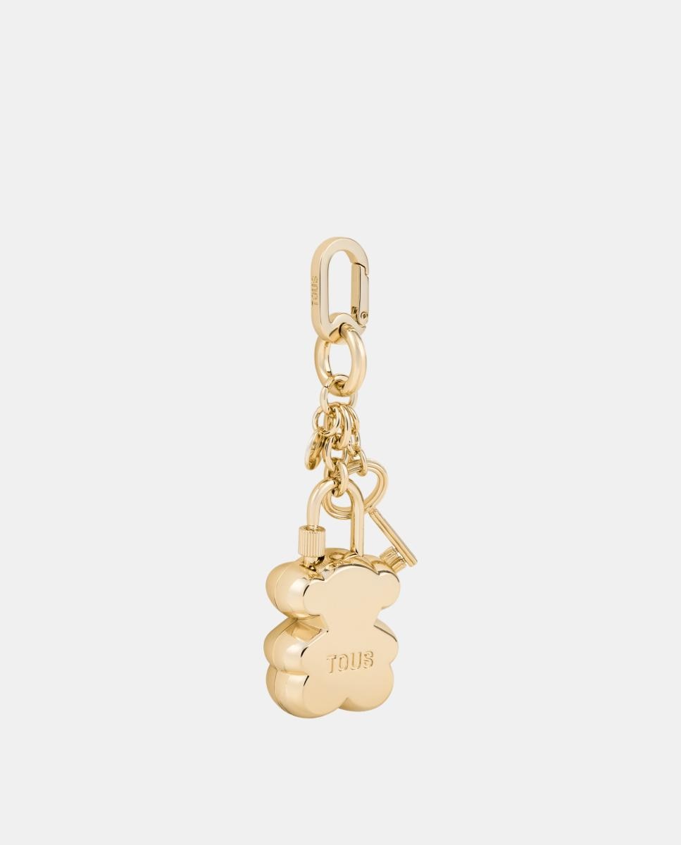 Porta-Chaves em Forma de Urso Ouro-2