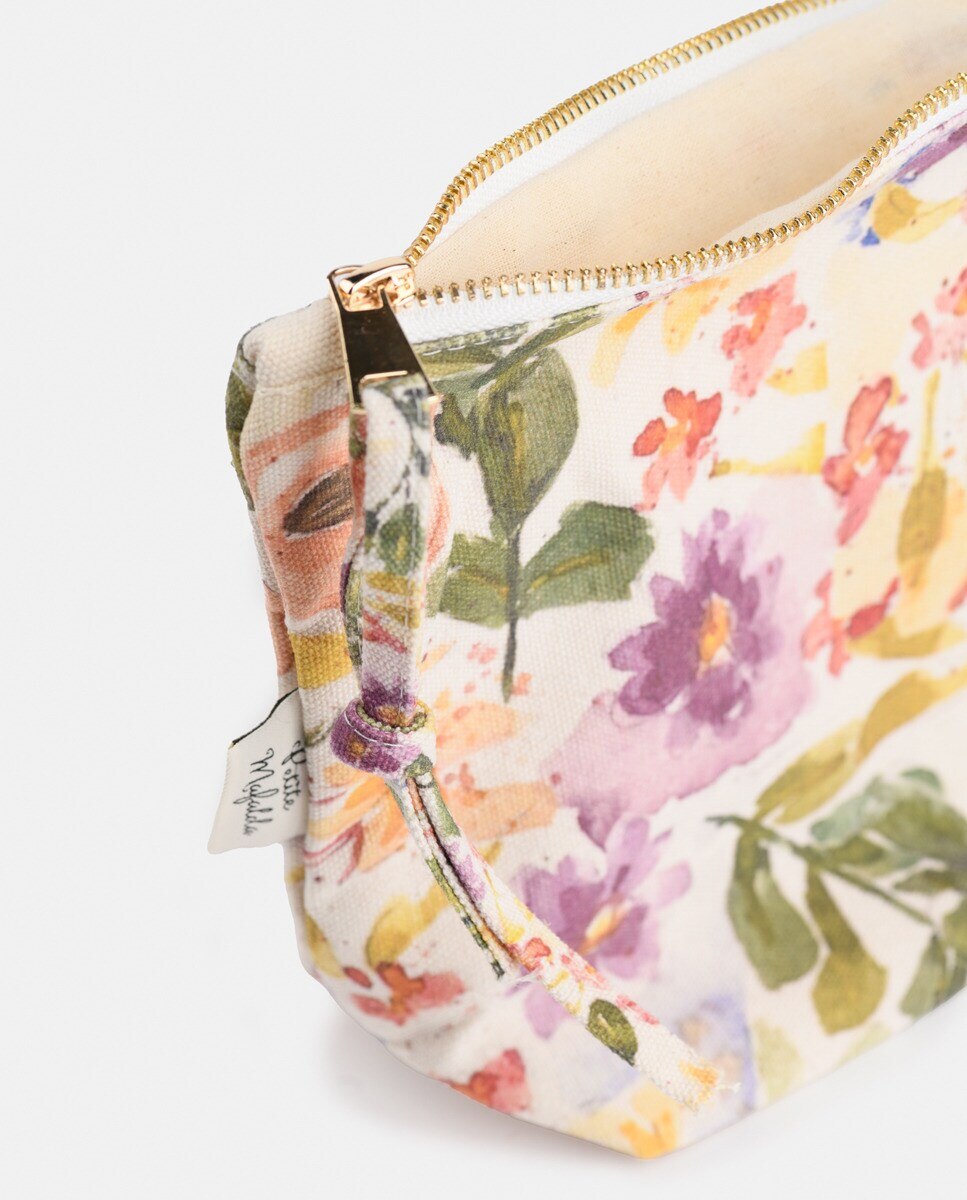 Mala de Mão com Estampado Floral Multicolor-3