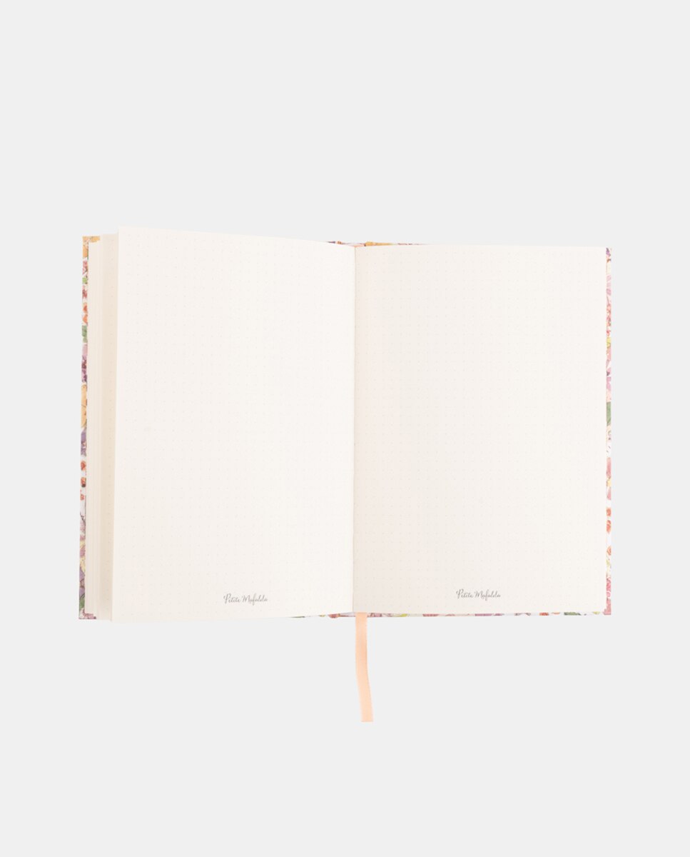 Bullet Journal com Estampado Floral Rosa-2