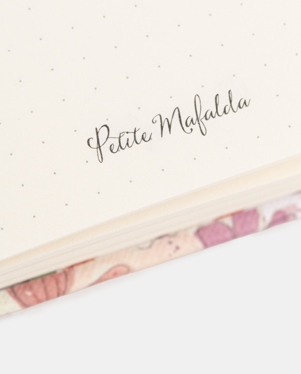 Bullet Journal com Estampado Floral Rosa-4