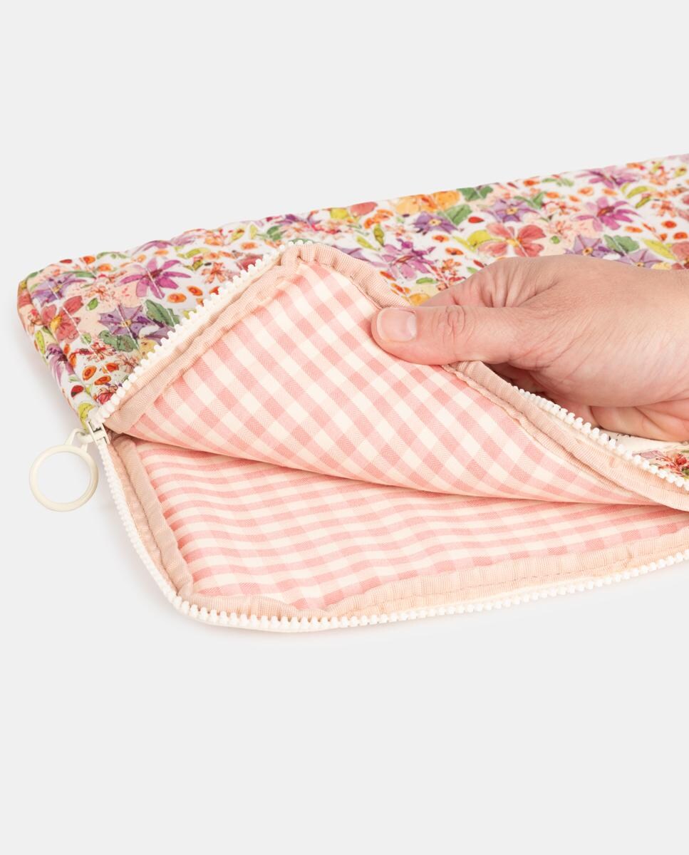 Estojo de Computador Acolchoado Rosa-2