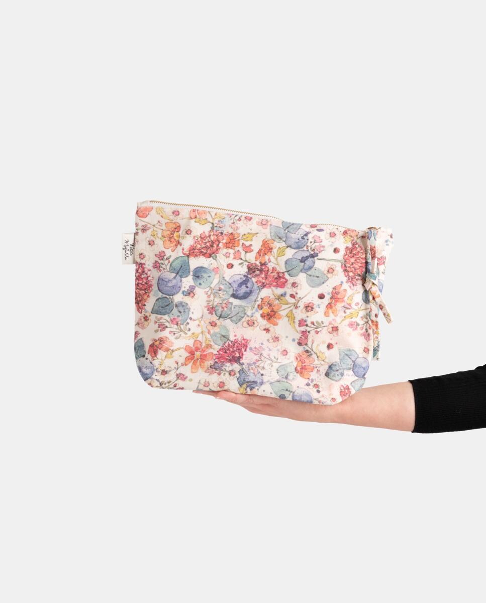 Mala de Mão com Estampado Floral Multicolor-2