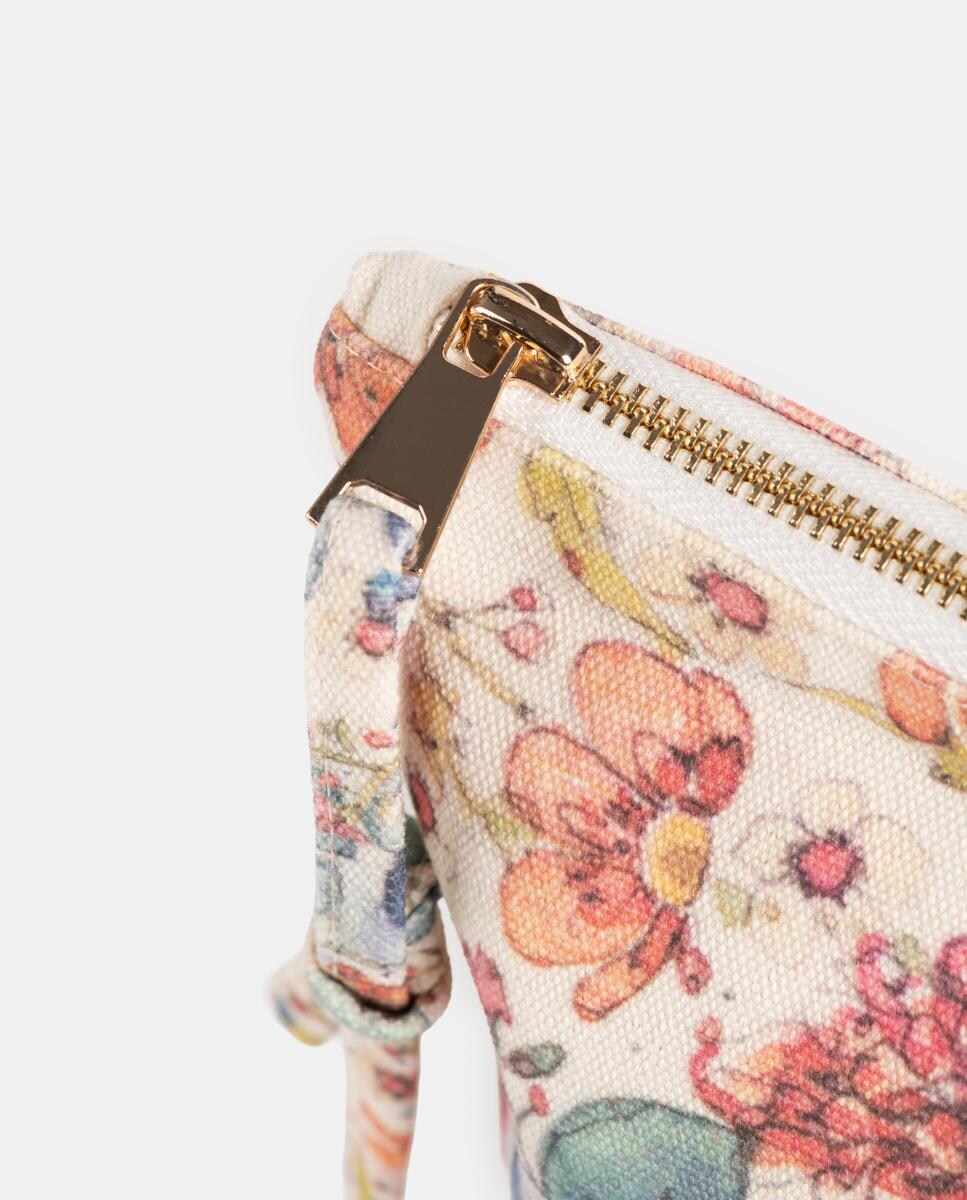Mala de Mão com Estampado Floral Multicolor-4