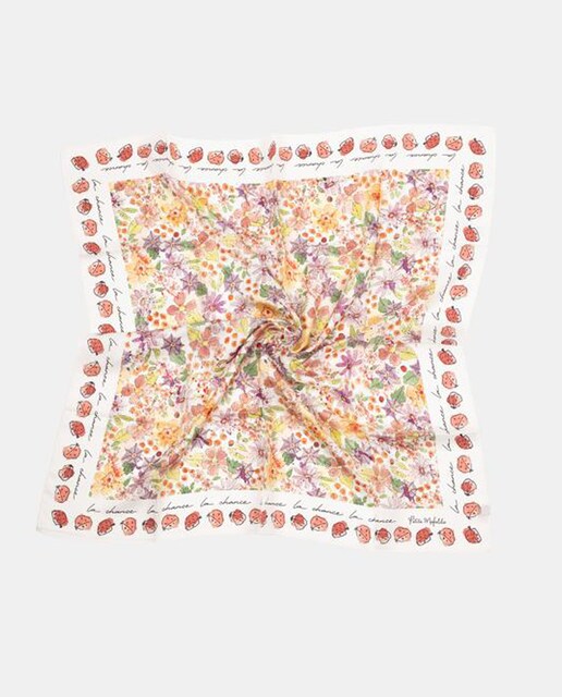 Imagem 0 de Lenço de Seda com Estampado Floral