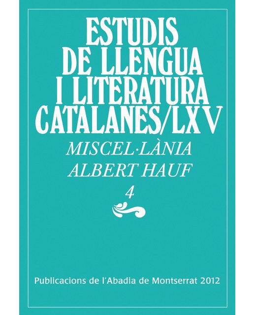 Miscel·lània Albert Hauf, 4 (Tapa blanda).