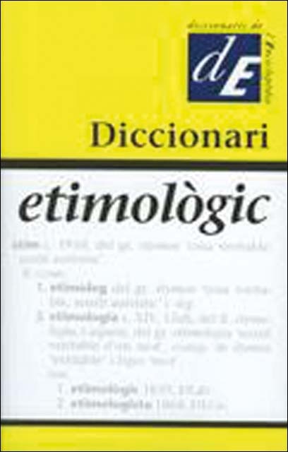 Imagen 0 de Diccionari etimològic (Tapa dura)