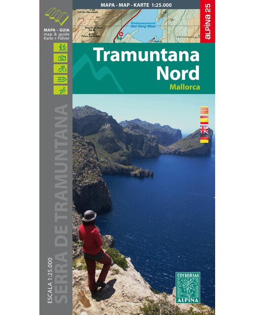 Mapa Tramuntana Nord. Mallorca 1