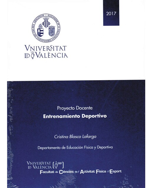 Entrenamiento Deportivo. Proyecto Docente (Capa mole) 1
