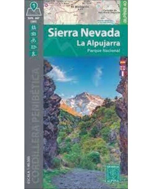 Mapa sierra nevada.La alpujarra