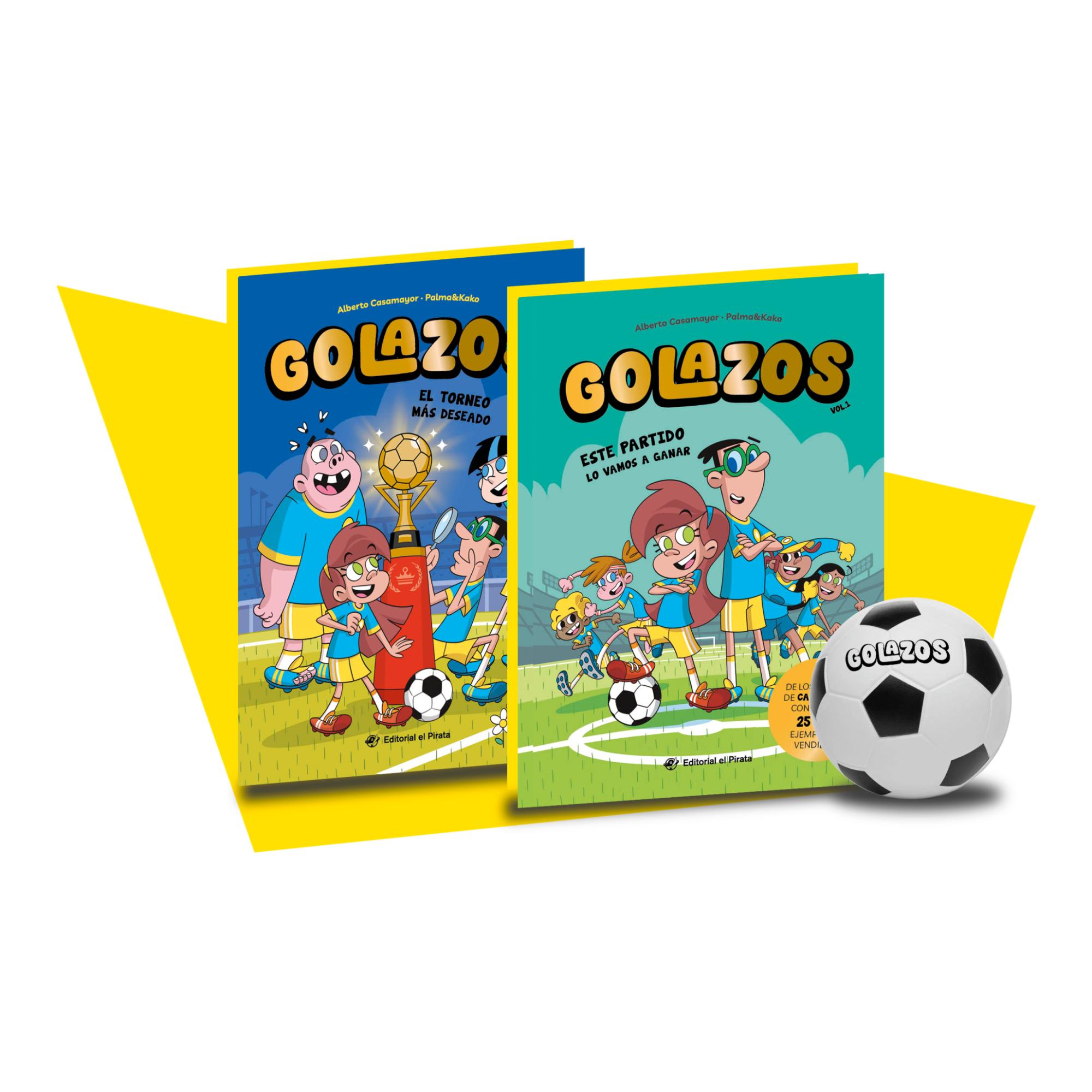 Imagem 0 de Estuche Golazos: 2 libros + pelota: Fantástico estuche para regalar con los dos primeros libros de «Golazos» y una pelota