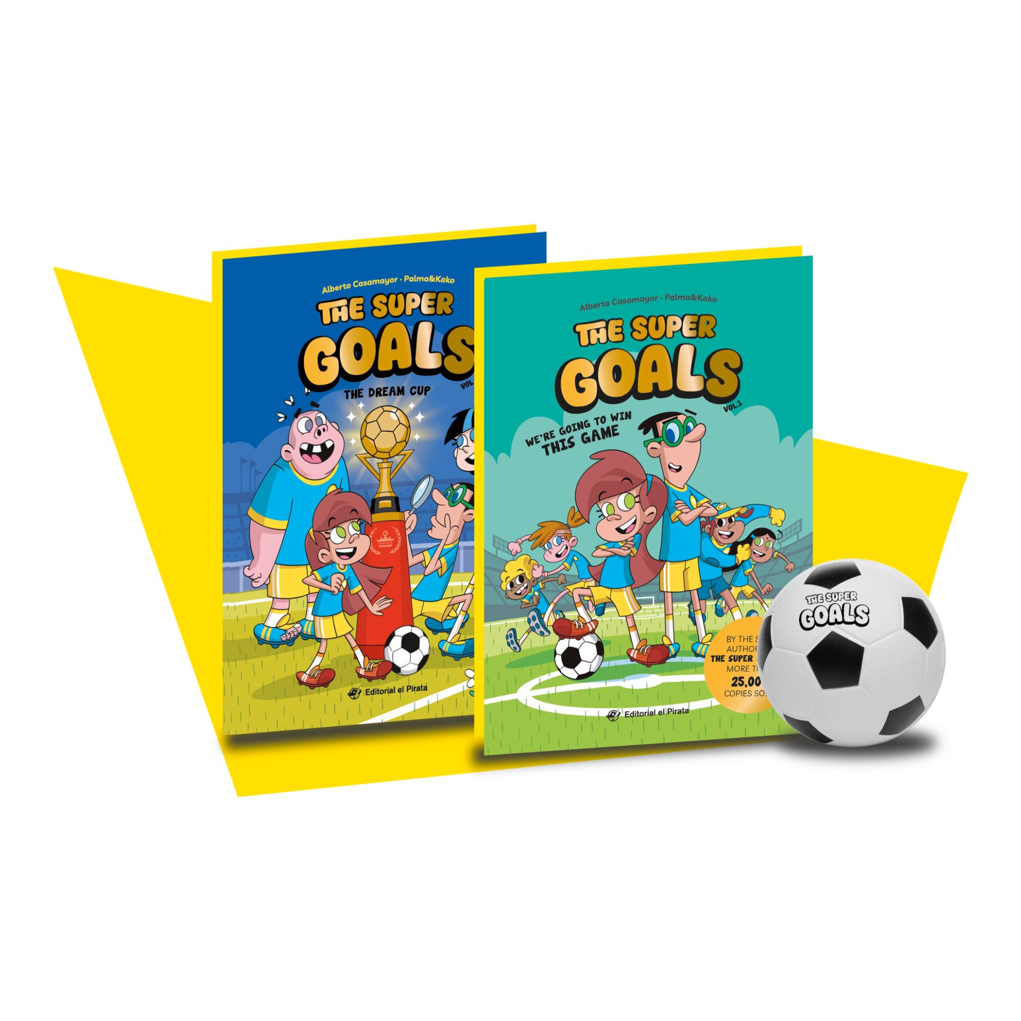 The Super Goals Box Set: 2 books + Soccer ball: Fantástico estuche para regalar con los dos primeros libros de «The Super Goals» y una pelota. ¡En IN 1