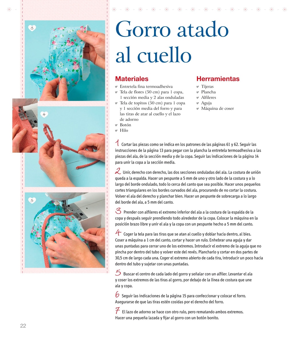 Sombreros, gorras y biseras para niños: 20 proyectos paso a paso con sus patrones 4