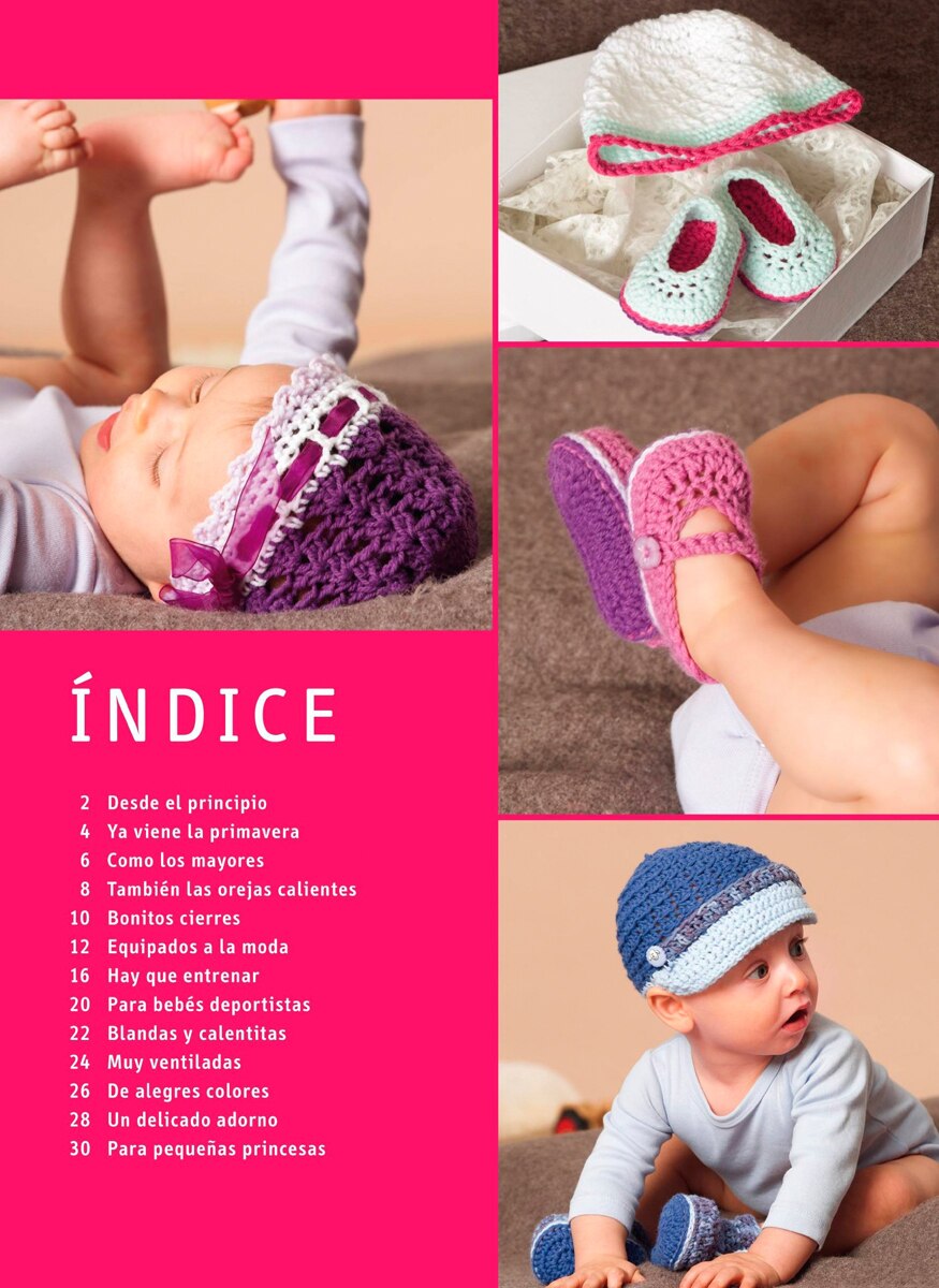 Gorros Y Patucos Para Bebés Tejidos A Ganchillo 3