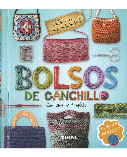Imagem 0 de Bolsos de ganchillo con lana y trapillo(Tapa dura)